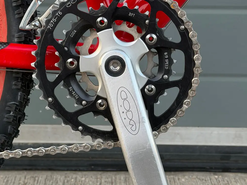 Close up of the Coda crankset